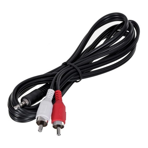 Kabel GEMBIRD CCA-458 (2x Cinch M - Mini Jack M; 1,5m; kolor czarny) GEMBIRD