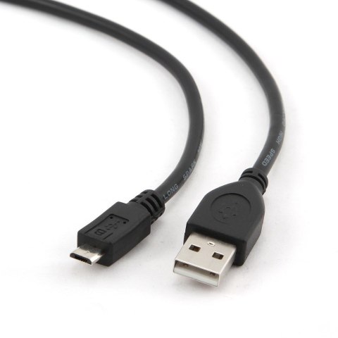 Kabel GEMBIRD CCP-MUSB2-AMBM-1M (Micro USB M - USB M; 1m; kolor czarny) GEMBIRD Kabel GEMBIRD CCP-MUSB2-AMBM-1M (Micro USB M - USB M; 1m; kolor czarny) GEMBIRD