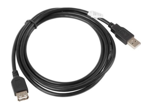 Kabel Lanberg CA-USBE-10CC-0018-BK (USB 2.0 M - USB 2.0 F; 1,8m; kolor czarny) Lanberg Kabel Lanberg CA-USBE-10CC-0018-BK (USB 2.0 M - USB 2.0 F; 1,8m; kolor czarny) Lanberg