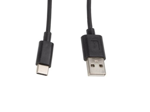 Kabel Lanberg CA-USBO-10CC-0010-BK (USB 2.0 typu A M - USB typu C M; 1m; kolor czarny) Lanberg
