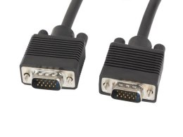 Kabel Lanberg CA-VGAC-10CC-0100-B (D-Sub (VGA) M - D-Sub (VGA) M; 10m; kolor czarny) Lanberg