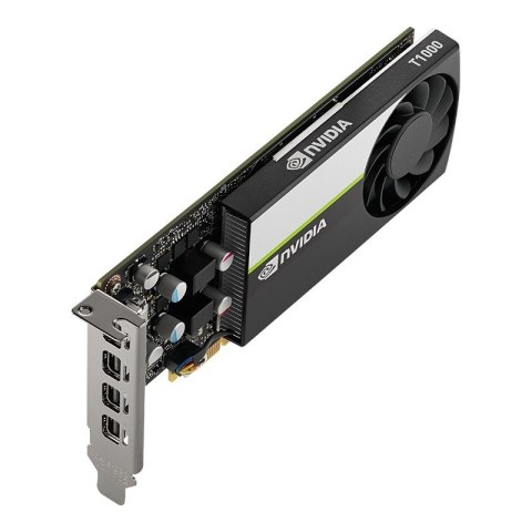 Karta graficzna PNY NVIDIA T1000 4GB, GDDR6, 4x DisplayPort, PCI Express 3.0, LP - ATX bracket, Small Box PNY Technologies Karta graficzna PNY NVIDIA T1000 4GB, GDDR6, 4x DisplayPort, PCI Express 3.0, LP - ATX bracket, Small Box PNY Technologies