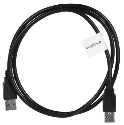 LANBERG KABEL USB-A 2.0 M/M 1M CZARNY CA-USBA-20CU-0010-BK Lanberg LANBERG KABEL USB-A 2.0 M/M 1M CZARNY CA-USBA-20CU-0010-BK Lanberg