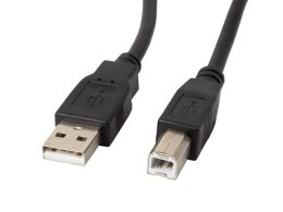 LANBERG KABEL USB-A -> USB-B M/M 1M (FERRYT, CZARNY) CA-USBA-11CC-0010-BK Lanberg