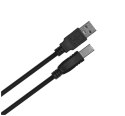 LANBERG KABEL USB-A -> USB-B M/M 1M (FERRYT, CZARNY) CA-USBA-11CC-0010-BK Lanberg