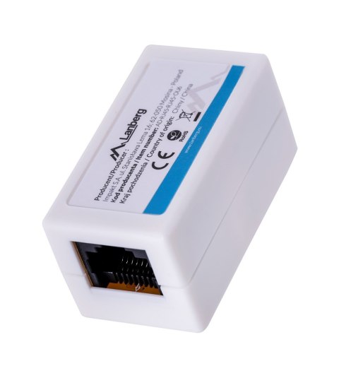 LANBERG ZŁĄCZKA SIECIOWA PRZELOTKA 2X RJ45 KAT.6 UTP AD-RJ45-RJ45-OU6 Lanberg