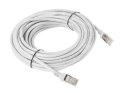 Patchcord UTP Lanberg PCU5-10CC-1000-S (RJ45 - RJ45 ; 10m; UTP; kat. 5e; kolor szary) Lanberg