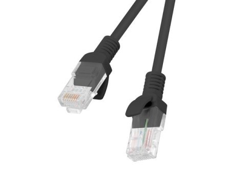 Patchcord UTP Lanberg PCU6-10CC-0100-BK (RJ45 - RJ45 ; 1m; UTP; kat. 6; kolor czarny) Lanberg