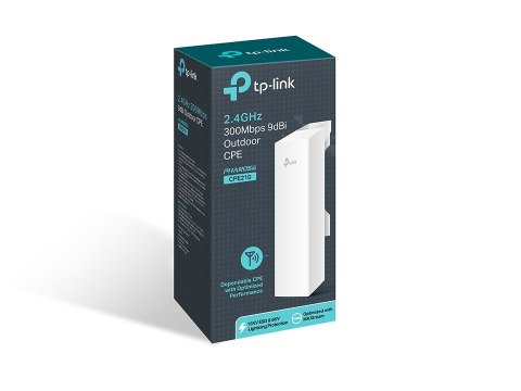 Access Point TP-LINK CPE210 OUTDOOR (11 Mb/s - 802.11b, 150 Mb/s - 802.11n, 300 Mb/s - 802.11n, 54 Mb/s - 802.11g) TP-LINK Access Point TP-LINK CPE210 OUTDOOR (11 Mb/s - 802.11b, 150 Mb/s - 802.11n, 300 Mb/s - 802.11n, 54 Mb/s - 802.11g) TP-LINK