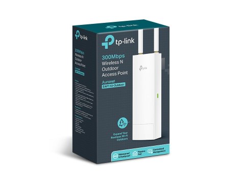 Access Point TP-LINK EAP110-Outdoor (11 Mb/s - 802.11b, 300 Mb/s - 802.11n, 54 Mb/s - 802.11g) TP-LINK Access Point TP-LINK EAP110-Outdoor (11 Mb/s - 802.11b, 300 Mb/s - 802.11n, 54 Mb/s - 802.11g) TP-LINK