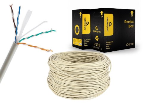 GEMBIRD UTP KABEL DRUT KAT 6 CCA ECA 305M SZARY GEMBIRD GEMBIRD UTP KABEL DRUT KAT 6 CCA ECA 305M SZARY GEMBIRD
