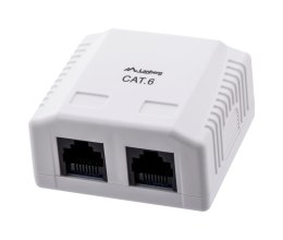 Gniazdo natynkowe Lanberg OU6-0002-W (RJ-45; UTP; kolor biały) Lanberg