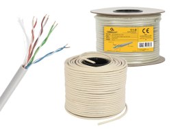 Kabel UTP GEMBIRD UPC-5004E-SOL/100 (UTP; 100m; kat. 5e; kolor szary) GEMBIRD