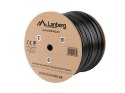 Kabel sieciowy zewnętrzne Lanberg LCU6-21CU-0305-BK (UTP; 305m; kat. 6; kolor czarny) Lanberg