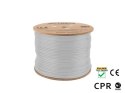 LANBERG KABEL UFTP KAT. 6A 305M DRUT CU LSZH SZARY CPR+FLUKE PASSED Lanberg