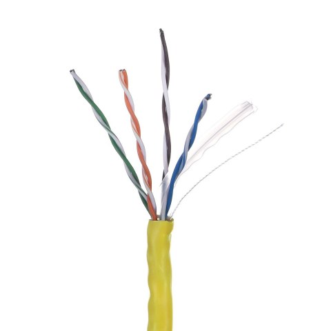 LANBERG KABEL UTP 1GB/S 305M DRUT CCA ŻÓŁTY LCU6-10CC-0305-Y Lanberg LANBERG KABEL UTP 1GB/S 305M DRUT CCA ŻÓŁTY LCU6-10CC-0305-Y Lanberg