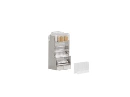 LANBERG WTYK SIECIOWY RJ45 (8P8C) KAT.6 FTP (100SZT) Z PROWADNICĄ DO LINKI I DRUTU Lanberg