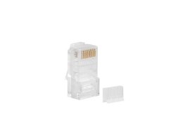 LANBERG WTYK SIECIOWY RJ45 (8P8C) KAT.6 UTP (100SZT) Z PROWADNICĄ DO LINKI I DRUTU Lanberg