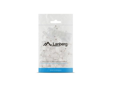 LANBERG WTYK SIECIOWY RJ45 (8P8C) KAT.6 UTP (100SZT) Z PROWADNICĄ DO LINKI I DRUTU Lanberg LANBERG WTYK SIECIOWY RJ45 (8P8C) KAT.6 UTP (100SZT) Z PROWADNICĄ DO LINKI I DRUTU Lanberg