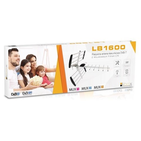 LIBOX ANTENA KIERUNKOWA DVB-T 16-EL. PASYWNA Z FILTREM LTE Libox LIBOX ANTENA KIERUNKOWA DVB-T 16-EL. PASYWNA Z FILTREM LTE Libox
