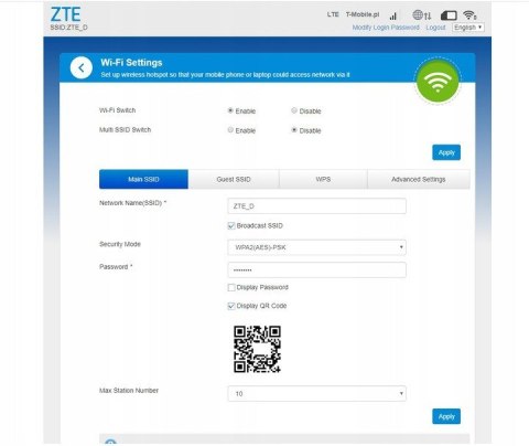 Modem ZTE LTE MF79U (kolo biały) ZTE Poland Modem ZTE LTE MF79U (kolo biały) ZTE Poland
