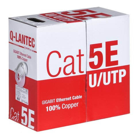 Q-LANTEC Kabel sieciowy UTP kat.5e PVC Eca 305m Q-LANTEC Q-LANTEC Kabel sieciowy UTP kat.5e PVC Eca 305m Q-LANTEC