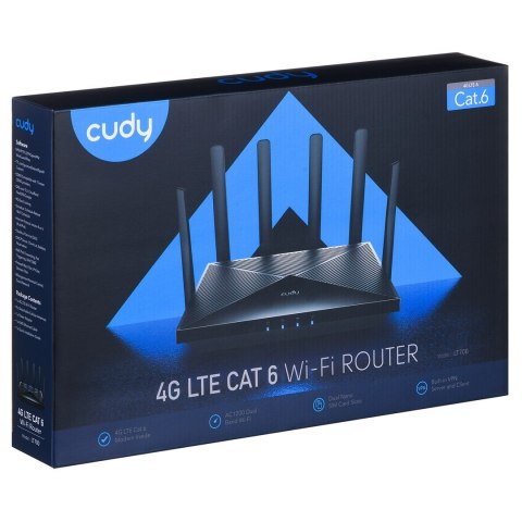 Router CUDY LT700_EU LAN Gigabit AC1200 Dual Band Wi-Fi Mesh 4G LTE Cat.6 Dual SIM CUDY Router CUDY LT700_EU LAN Gigabit AC1200 Dual Band Wi-Fi Mesh 4G LTE Cat.6 Dual SIM CUDY