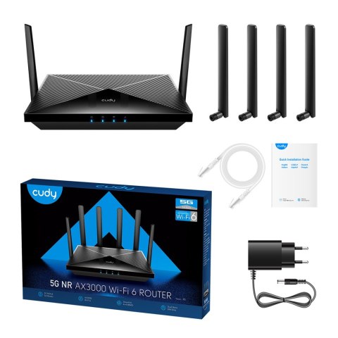 Router CUDY P5_EU LAN Gigabit AX3000 WiFi 6 Mesh 5G Dual SIM CUDY Router CUDY P5_EU LAN Gigabit AX3000 WiFi 6 Mesh 5G Dual SIM CUDY