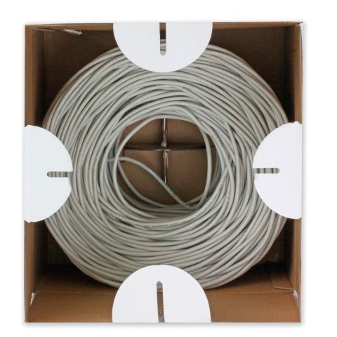TECHLY KABEL SKRĘTKA KAT 6 UTP DRUT 305M BOX SZARA TECHly TECHLY KABEL SKRĘTKA KAT 6 UTP DRUT 305M BOX SZARA TECHly