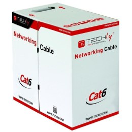 TECHLY SKRĘTKA U/UTP CAT6 LINKA 305M CCA SZARA ITP TECHly