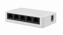 GEMBIRD SWITCH DESKTOP GIGABIT LAN (5X 10/100/1000MBPS) BIAŁY GEMBIRD