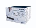 GEMBIRD SWITCH DESKTOP GIGABIT LAN (5X 10/100/1000MBPS) BIAŁY GEMBIRD