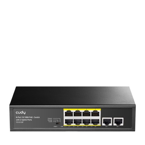 Switch CUDY FS1010P 8-Port 10/100M PoE+ 120W 2xUplink CUDY Switch CUDY FS1010P 8-Port 10/100M PoE+ 120W 2xUplink CUDY