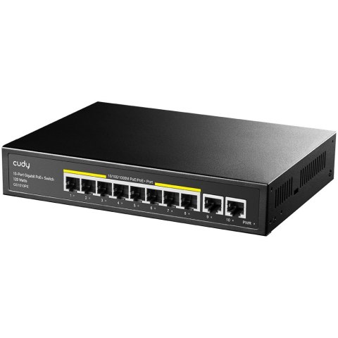 Switch CUDY GS1010PE 8-Port Gigabit PoE+ 120W 2xGbE Uplink CUDY Switch CUDY GS1010PE 8-Port Gigabit PoE+ 120W 2xGbE Uplink CUDY