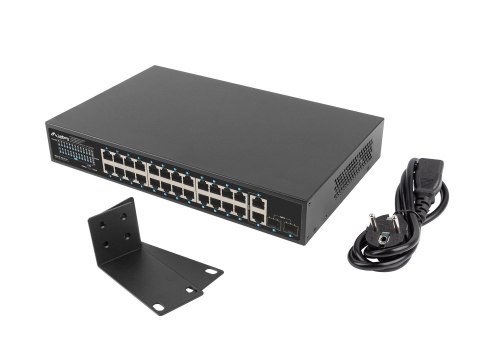 LANBERG SWITCH POE RACK 19" 24X 1GB POE+/2X GB/2X SFP 250W RSGE-24P-2GE-2S-250 Lanberg LANBERG SWITCH POE RACK 19" 24X 1GB POE+/2X GB/2X SFP 250W RSGE-24P-2GE-2S-250 Lanberg