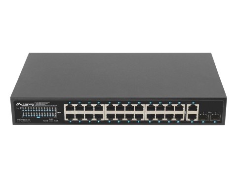 LANBERG SWITCH POE RACK 19" 24X 1GB POE+/2X GB/2X SFP 360W RSGE-24P-2GE-2S-360 Lanberg LANBERG SWITCH POE RACK 19" 24X 1GB POE+/2X GB/2X SFP 360W RSGE-24P-2GE-2S-360 Lanberg