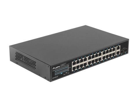 LANBERG SWITCH POE RACK 19" 24X 1GB POE+/2X GB/2X SFP 360W RSGE-24P-2GE-2S-360 Lanberg LANBERG SWITCH POE RACK 19" 24X 1GB POE+/2X GB/2X SFP 360W RSGE-24P-2GE-2S-360 Lanberg