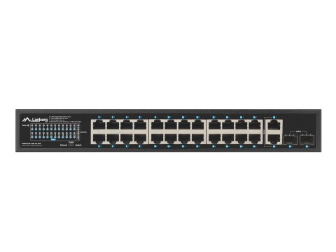 LANBERG SWITCH POE RACK 19" 24X 1GB POE+/2X GB/2X SFP 360W RSGE-24P-2GE-2S-360 Lanberg LANBERG SWITCH POE RACK 19" 24X 1GB POE+/2X GB/2X SFP 360W RSGE-24P-2GE-2S-360 Lanberg