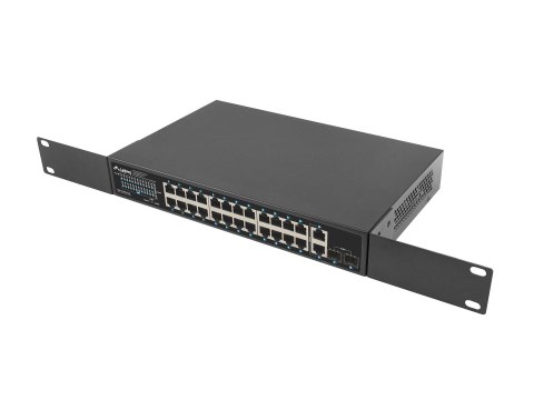 LANBERG SWITCH POE RACK 19" 24X 1GB POE+/2X GB/2X SFP 360W RSGE-24P-2GE-2S-360 Lanberg LANBERG SWITCH POE RACK 19" 24X 1GB POE+/2X GB/2X SFP 360W RSGE-24P-2GE-2S-360 Lanberg