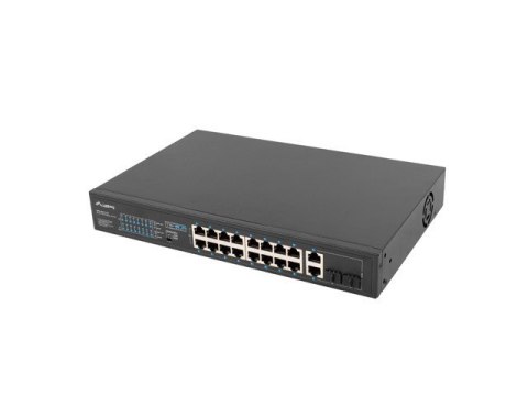 LANBERG SWITCH RACK 19" 16X 100MB POE+/2X COMBO GIGABIT 250W NIEZARZĄDZALNY RSFE-16P-2C-250 Lanberg LANBERG SWITCH RACK 19" 16X 100MB POE+/2X COMBO GIGABIT 250W NIEZARZĄDZALNY RSFE-16P-2C-250 Lanberg