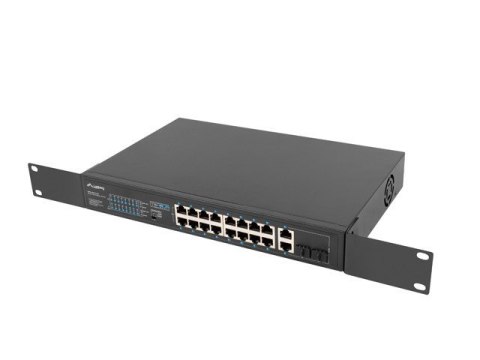 LANBERG SWITCH RACK 19" 16X 100MB POE+/2X COMBO GIGABIT 250W NIEZARZĄDZALNY RSFE-16P-2C-250 Lanberg LANBERG SWITCH RACK 19" 16X 100MB POE+/2X COMBO GIGABIT 250W NIEZARZĄDZALNY RSFE-16P-2C-250 Lanberg