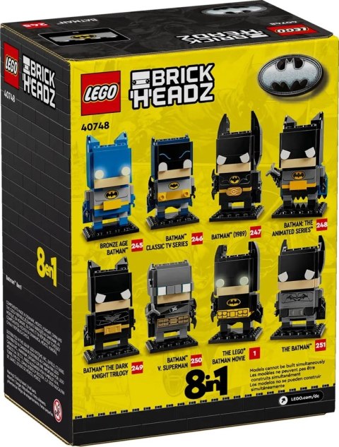 LEGO 40748 BrickHeadz - Batman 8w1 Lego LEGO 40748 BrickHeadz - Batman 8w1 Lego