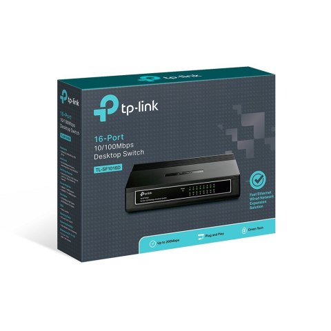 Switch TP-LINK TL-SF1016D (16x 10/100Mbps) TP-LINK Switch TP-LINK TL-SF1016D (16x 10/100Mbps) TP-LINK