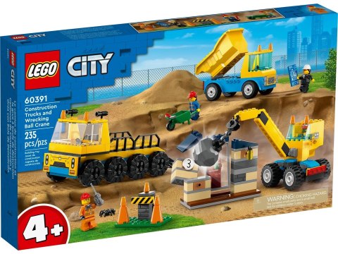 LEGO City 60391 Ciężarówki i dźwig z kulą wyburzeniową Lego
