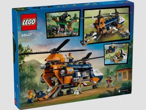 LEGO City 60437 Helikopter badaczy dżungli w bazie Lego LEGO City 60437 Helikopter badaczy dżungli w bazie Lego