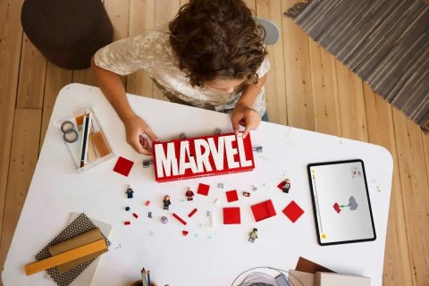 LEGO MARVEL SUPER HEROES 76313 Logo MARVEL z minifigurkami Lego LEGO MARVEL SUPER HEROES 76313 Logo MARVEL z minifigurkami Lego
