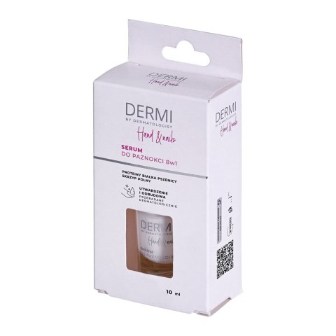 DERMI Hand&Nails Serum do paznokci odbudowa i regeneracja 8w1 10 ml MEDICINAE DERMI Hand&Nails Serum do paznokci odbudowa i regeneracja 8w1 10 ml MEDICINAE
