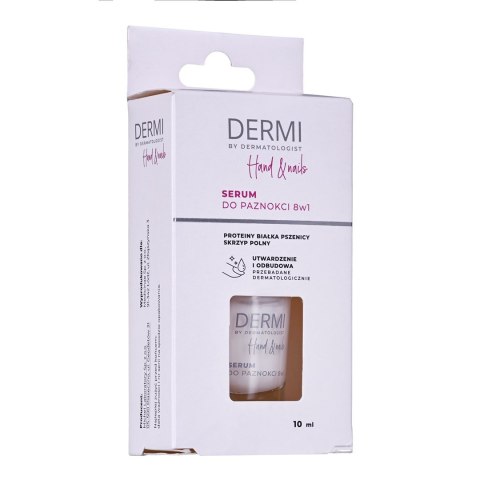 DERMI Hand&Nails Serum do paznokci odbudowa i regeneracja 8w1 10 ml MEDICINAE DERMI Hand&Nails Serum do paznokci odbudowa i regeneracja 8w1 10 ml MEDICINAE