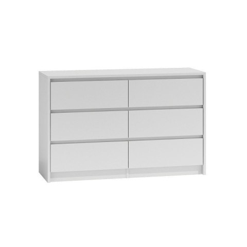 K120 KARO KOMODA 6 SZUFLAD BIAŁY TOP E SHOP K120 KARO KOMODA 6 SZUFLAD BIAŁY TOP E SHOP