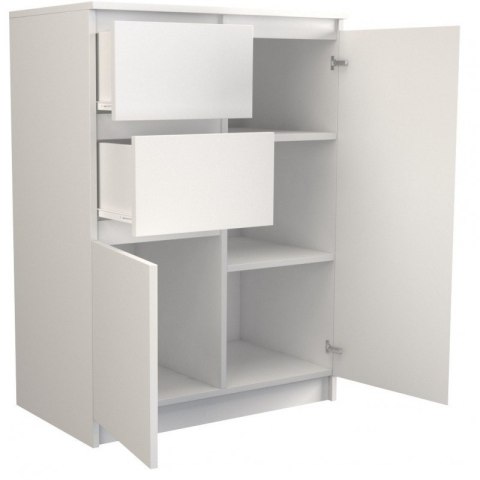 KOMODA 2 DRZWI 2 SZUFLADY BIAŁY TOP E SHOP KOMODA 2 DRZWI 2 SZUFLADY BIAŁY TOP E SHOP